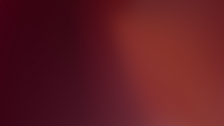 Red gradient background transitioning from dark to light from left to right.